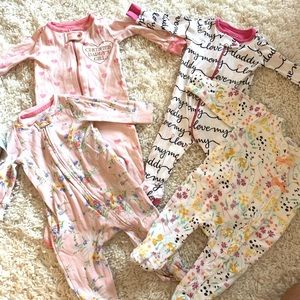 4 pieces 3-6 baby pijamas bundle